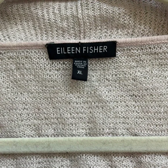Eileen Fisher Women's Soft Pink Open-Front Shrug - Picture 6 of 8